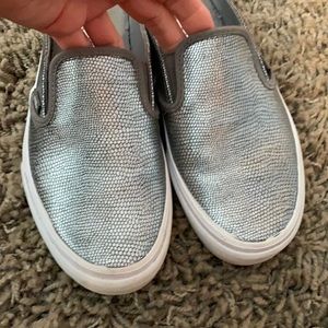 Vans Silver Slide Size 7